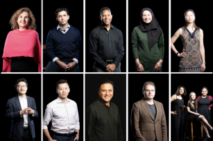 Photos of the event speakers