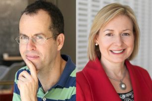 photos of Elchanan Mossel and Rosalind Picard