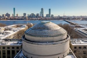 a view of the MIT dome looking toward Back Bay