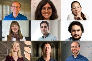 individual pictures of the nine faculty members recently granted tenure