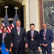 A photo of the award recipients